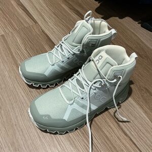 On hiking boot. Brand new, never worn!